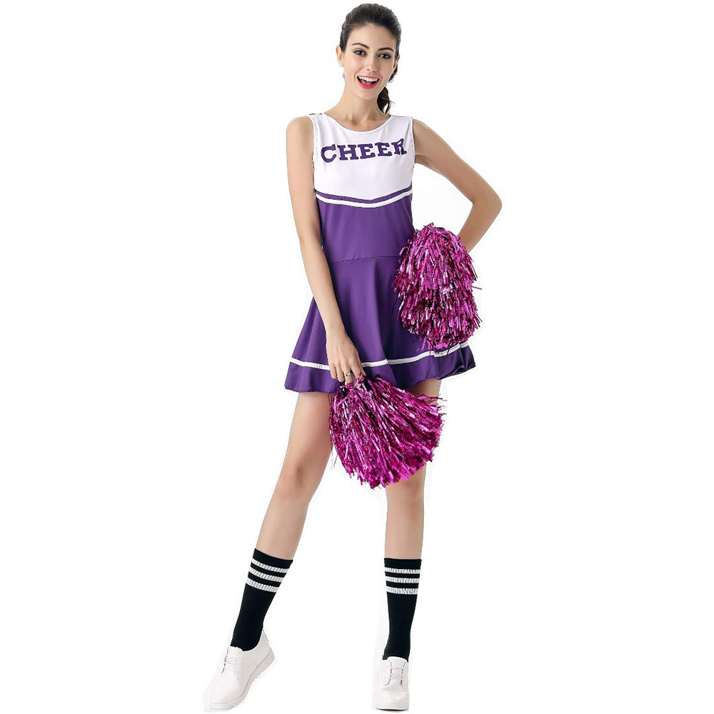 Viola Cheerleader Costume Fancy Dress High School Musical Cheerleading Uniform No Pom-Pom