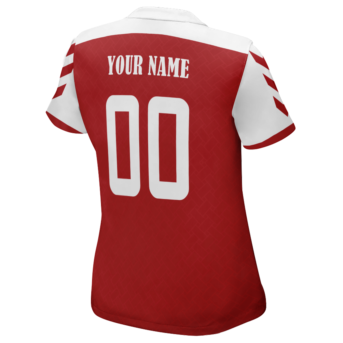 Maglia da calcio personalizzata per la Coppa del mondo di Danimarca limitata da donna con foto