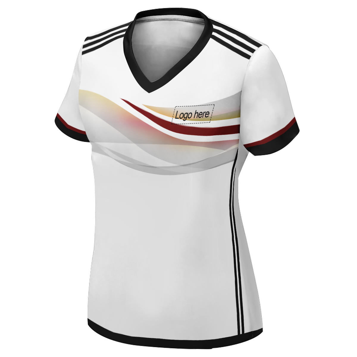 Maglia da calcio personalizzata per la Coppa del mondo tedesca autentica da donna con nome